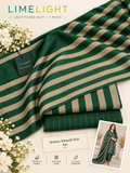 LIMELIGHT Winter Khaddar 3-Piece Unstitched Suit – Premium Striped Collection