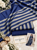 LIMELIGHT Winter Khaddar 3-Piece Unstitched Suit – Premium Striped Collection